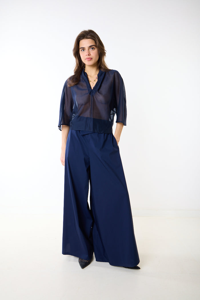 Structured high waist wide leg statement trouser wholesale