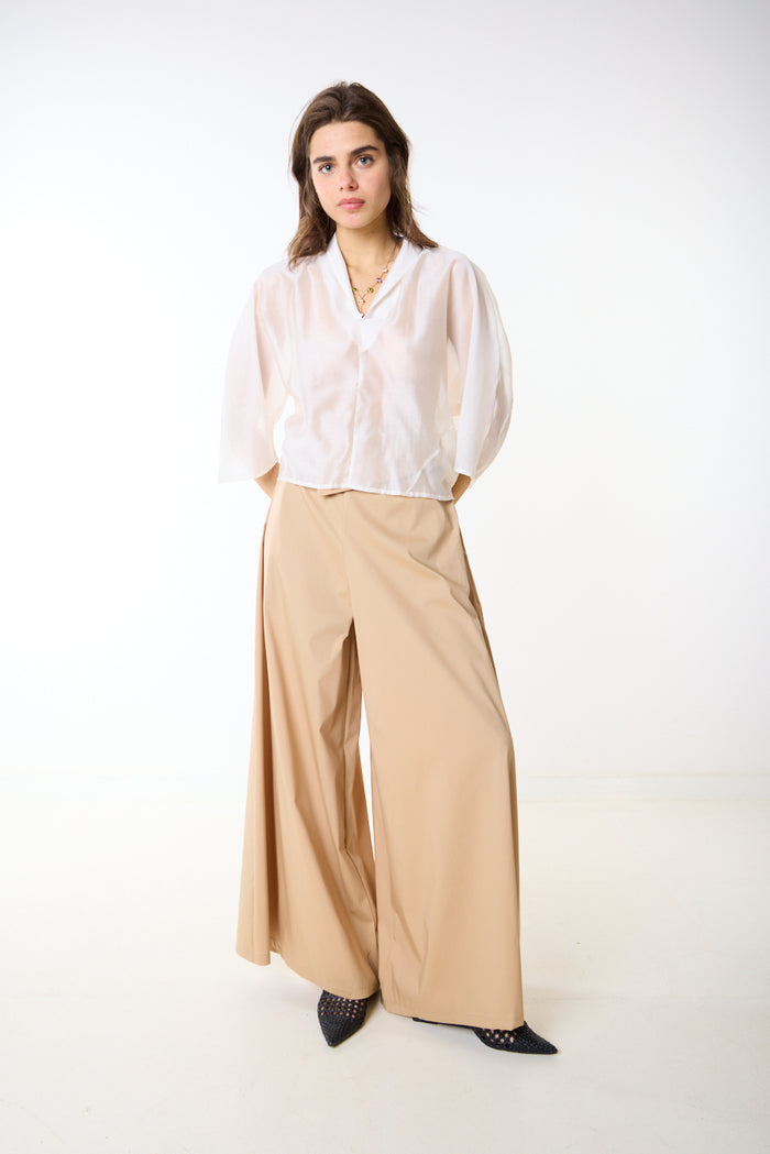 Structured high waist wide leg statement trouser wholesale