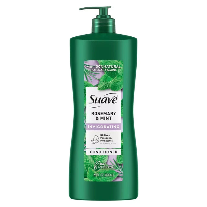 SUAVE 100% Natural Rosemary & Mint Invigorating Conditioner  بلسم طبيعي 100% بالروزماري والنعناع من سواف