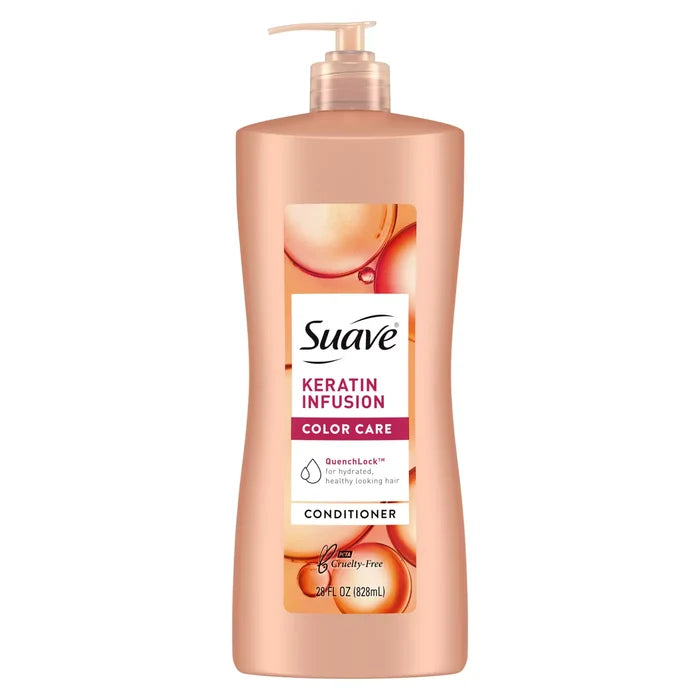 SUAVE Keratin Infusion Color Care Conditioner  سوڤ كيراتين انفيوجن كونديشنر للعناية بالشعر المصبوغ