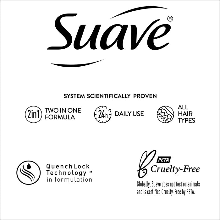 SUAVE Micellar Infusion 2 in 1 Daily Shampoo + Conditioner  شامبو وبلسم يومي بتركيبة الميسيلار 2 في 1 من سوآف