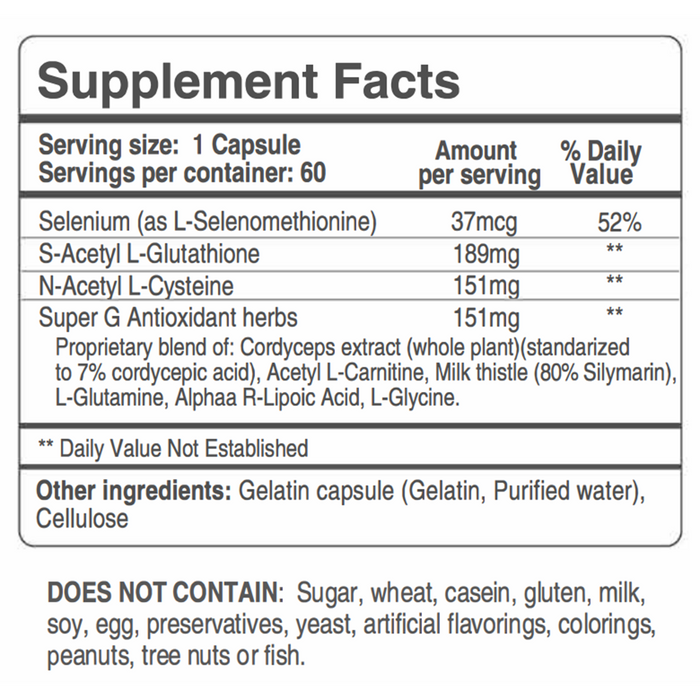 Super G Antioxidant 60 Capsules by BIOGENETIX