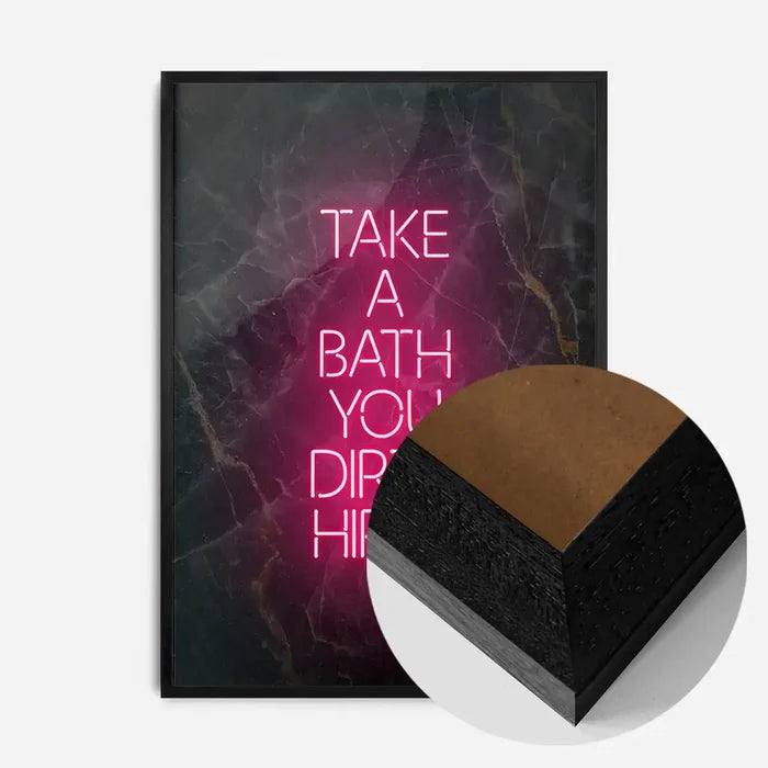 21x30cm | 8¼ x 11¾in / Black Wood Frame