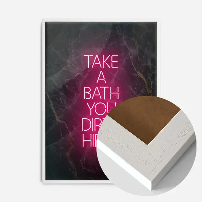 21x30cm | 8¼ x 11¾in / White Wood Frame