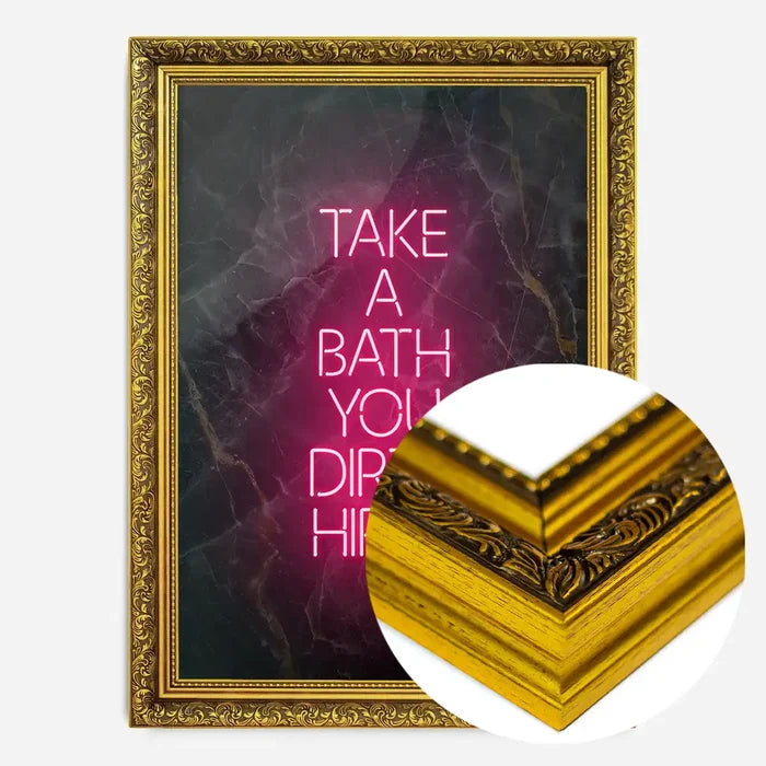 21x30cm | 8¼ x 11¾in / Gold Ornate Frame