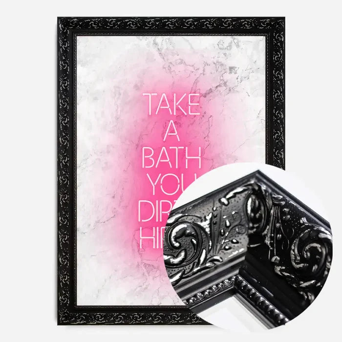 21x30cm | 8¼ x 11¾in / Black Ornate Frame