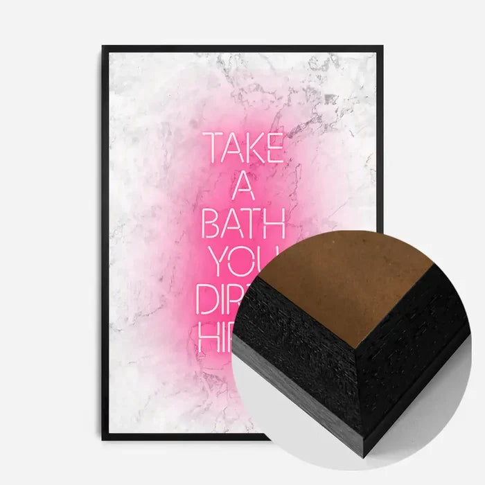 21x30cm | 8¼ x 11¾in / Black Wood Frame