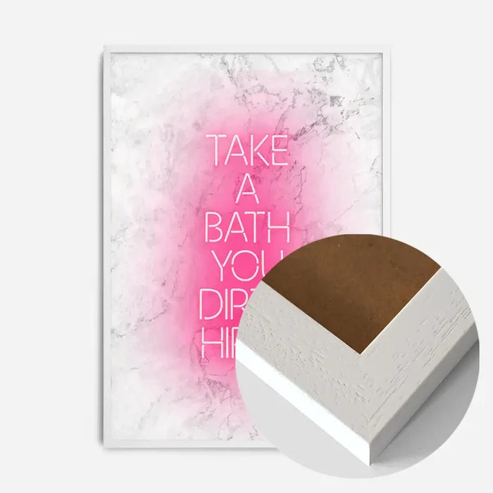21x30cm | 8¼ x 11¾in / White Wood Frame