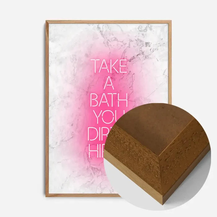21x30cm | 8¼ x 11¾in / Oak Wood Frame