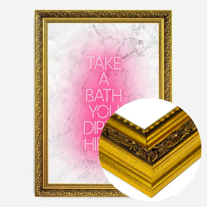 21x30cm | 8¼ x 11¾in / Gold Ornate Frame