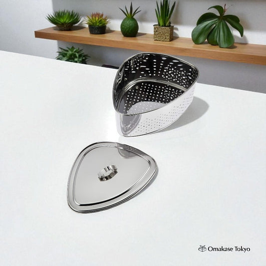 Takekoshi Triangular Corner Stainless Steel Container with Lid
