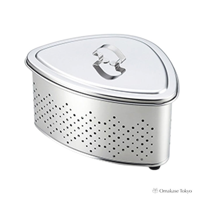 Takekoshi Triangular Corner Stainless Steel Container with Lid