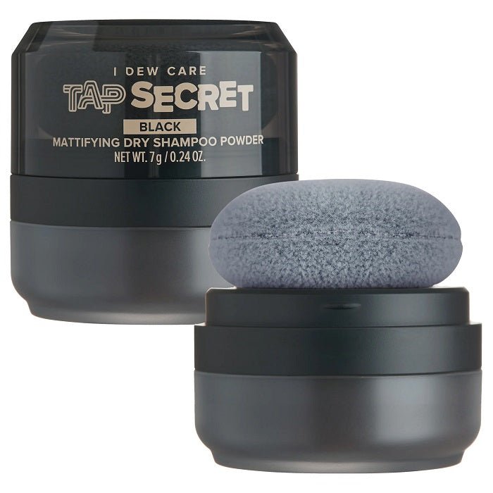 TAP SECRET MATTIFYING DRY SHAMPOO POWDER BLACK - Sampon Uscat Sub Forma De Pudra Pentru Par Negru - skinseen.ro
