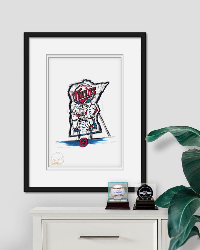 Target Field Ink Sketch (Minnie and Paul) Limited Edition Art Print