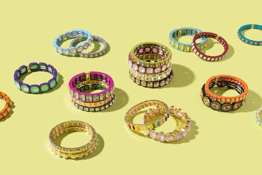 Taylor Elliott Enamel Stretch Bracelet - Assorted Colors and Styles