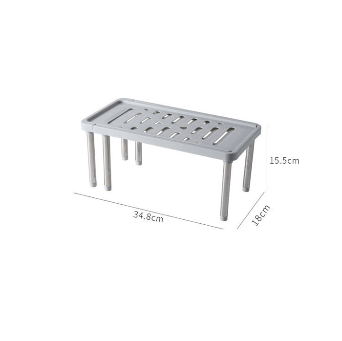 Telescopic cabinet layered shelf organizer 🇨🇳