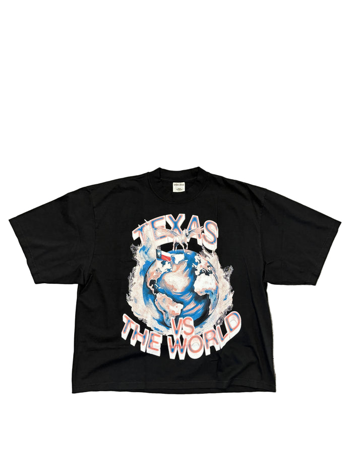 Texas Merch Watercolor Tee "Black"