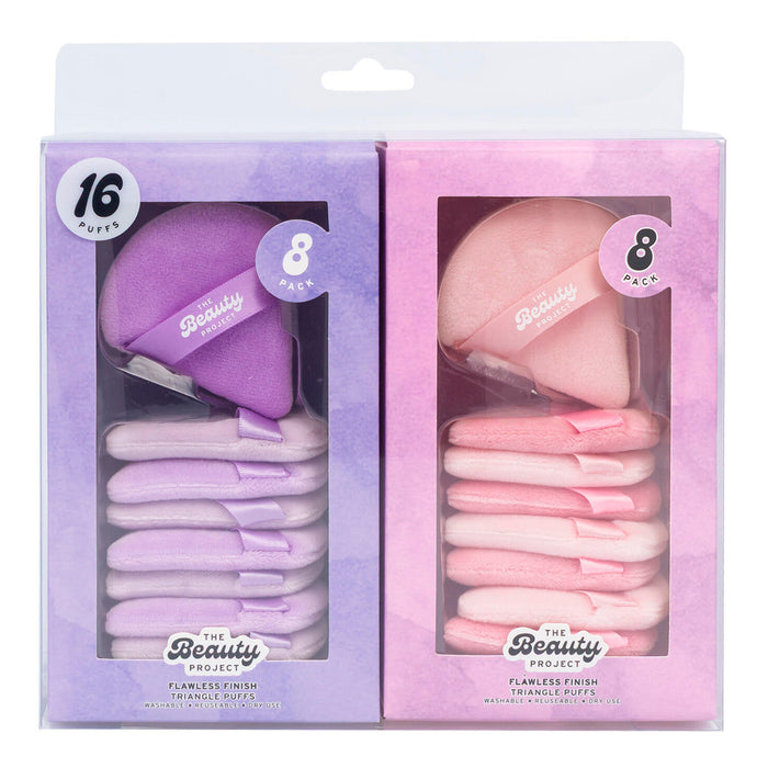 The Beauty Project Flawless Finish Triangle Powder Puffs 16pcs