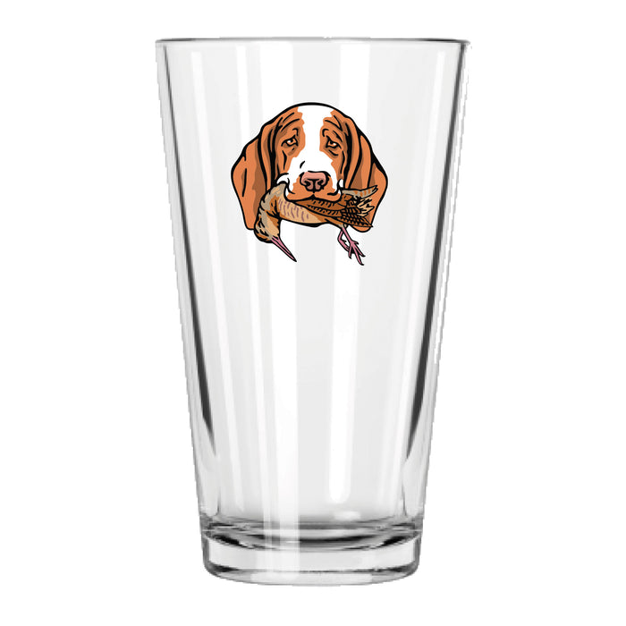 The Bracco Italiano Bird Dog Pint Glass