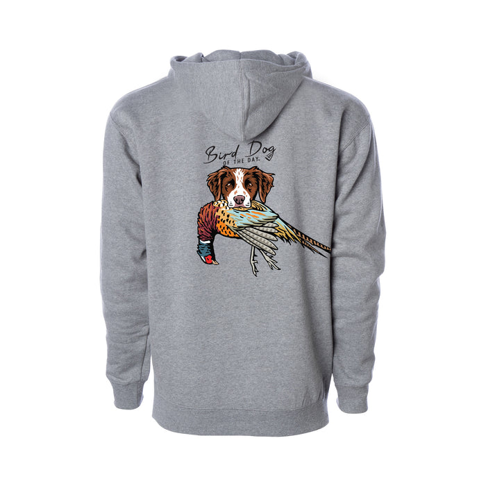 Brittany with a Pheasant / Heather Grey / XS