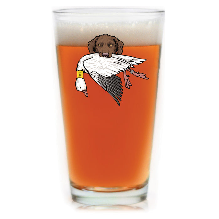 |Brown Chessie with a Snow Goose