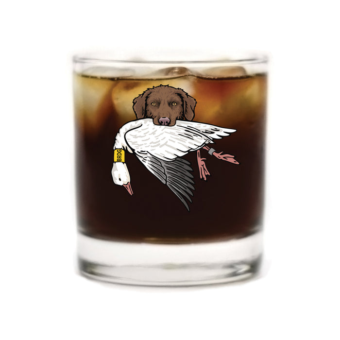 |Brown Chessie with a Snow Goose