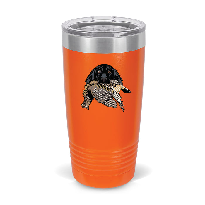 Cocker Spaniel with a Ruffed Grouse / Blaze Orange