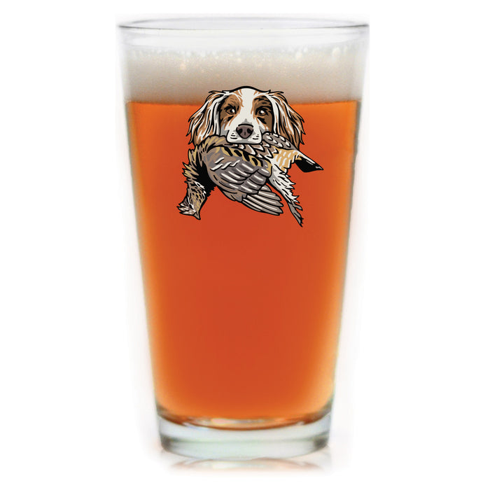 The English Setter Bird Dog Pint Glass