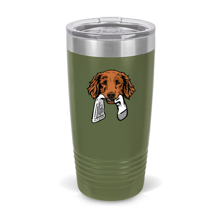 Golden Retriever with a Sock / Olive