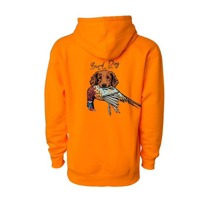 Golden Retriever with a Pheasant / Blaze Orange / XS