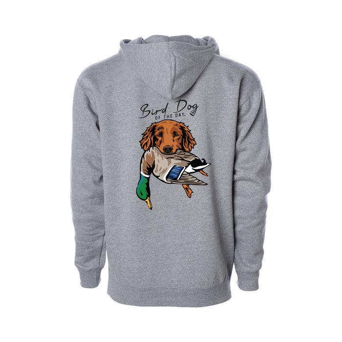 Golden Retriever with a Mallard / Heather Grey / XS