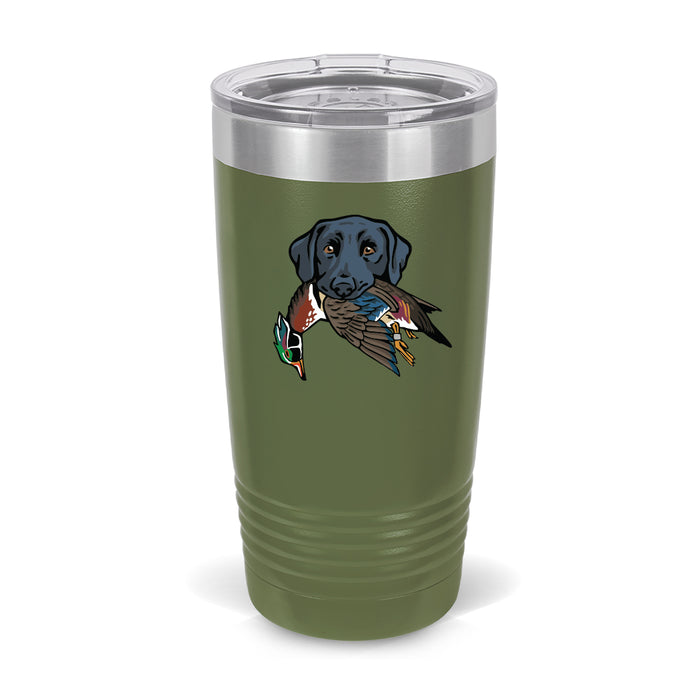 Black Lab with a Wood Duck / Olive