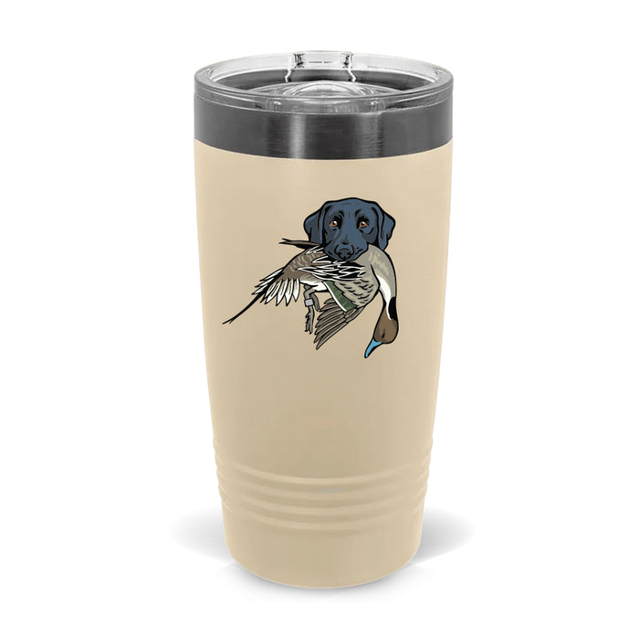 Black Lab with a Pintail / Prairie Dust