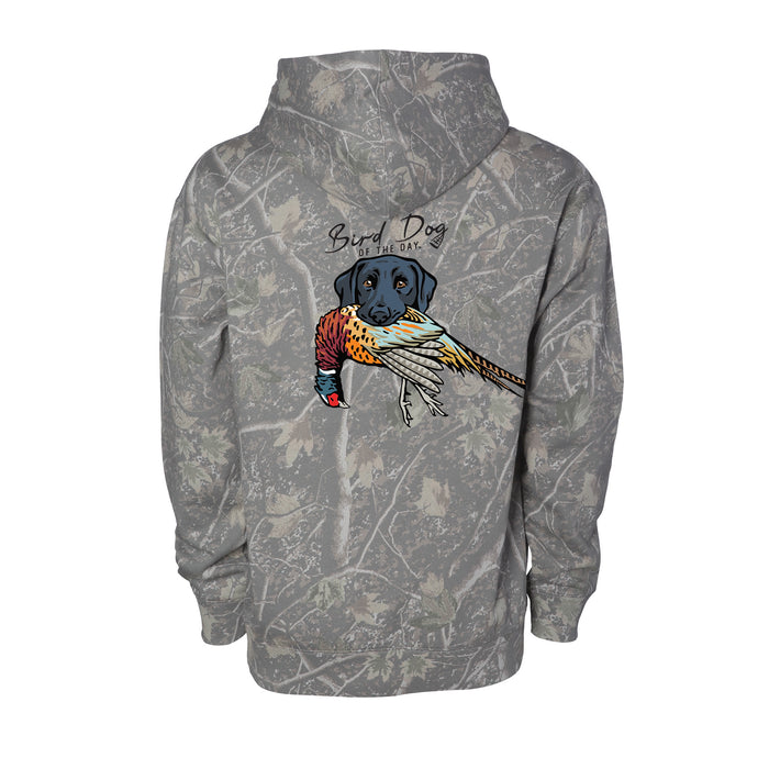 Black Lab with a Pheasant / Deadwood Camo / XS