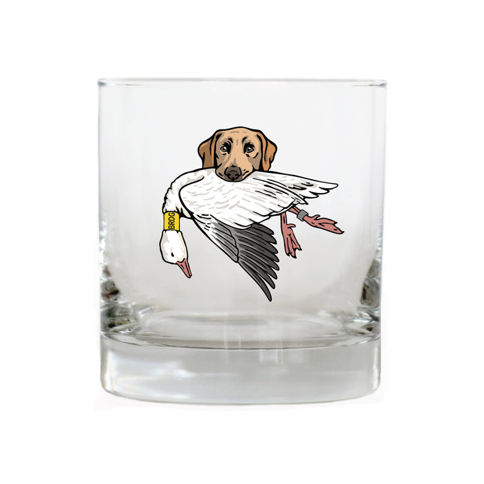 Yellow Lab with a Snow Goose
