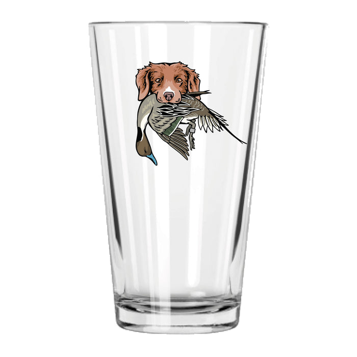 The Nova Scotia Duck Tolling Retriever Bird Dog Pint Glass