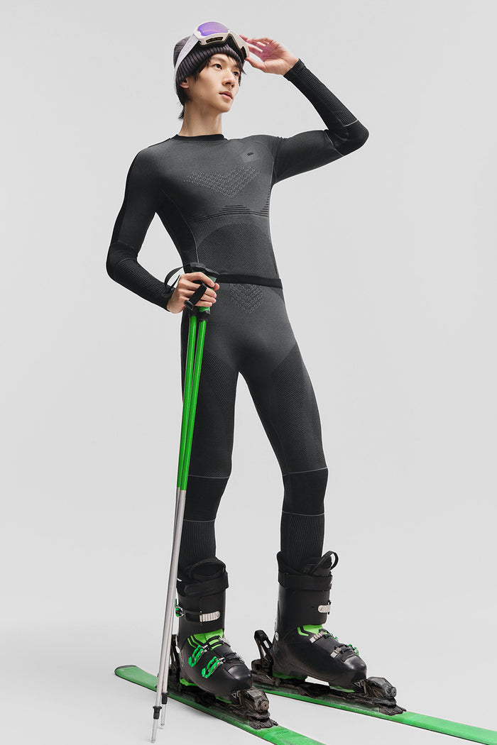 beneunder thermaset mens extra warmth outdoor performance base layer set #color_black