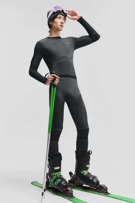 beneunder thermaset mens extra warmth outdoor performance base layer set #color_black