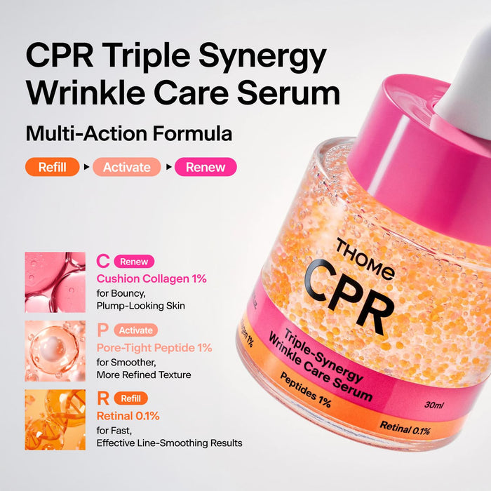 Thome CPR Triple - Synergy Wrinkle Care Serum 30ml سيروم ثوم للعناية بالتجاعيد بتقنية التآزر الثلاثي - Princess Cosmetics Qatar