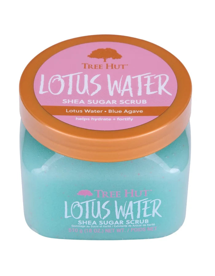 TREE HUT Lotus Water Shea Sugar Scrub مقشر السكر بزبدة الشيا بخلاصة زهرة اللوتس من تري هت