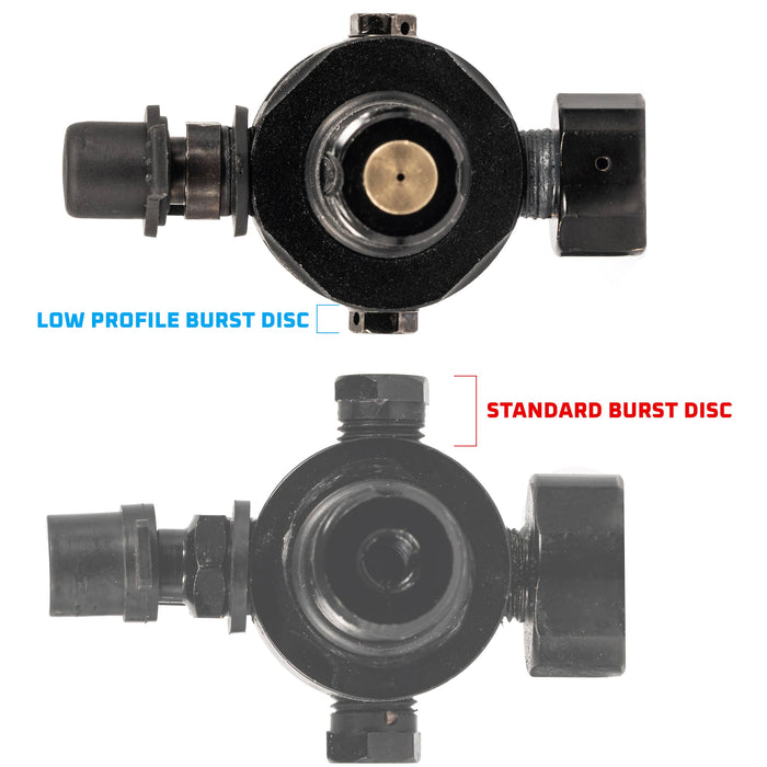 Turbine Pro Regulator - Long Body - Adjustable & Rotational - Black