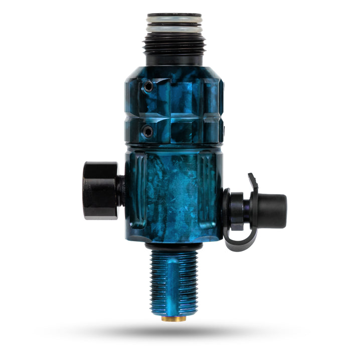Turbine Pro Regulator - Long Body - Adjustable & Rotational - Marble Blue
