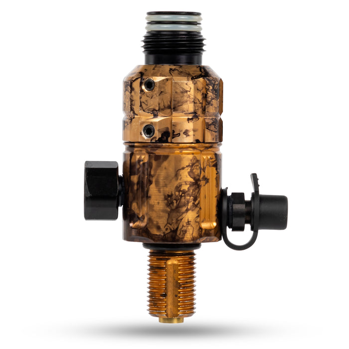 Turbine Pro Regulator - Long Body - Adjustable & Rotational - Marble Gold