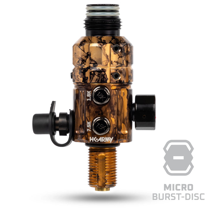 Turbine Pro Regulator - Long Body - Adjustable & Rotational - Marble Gold