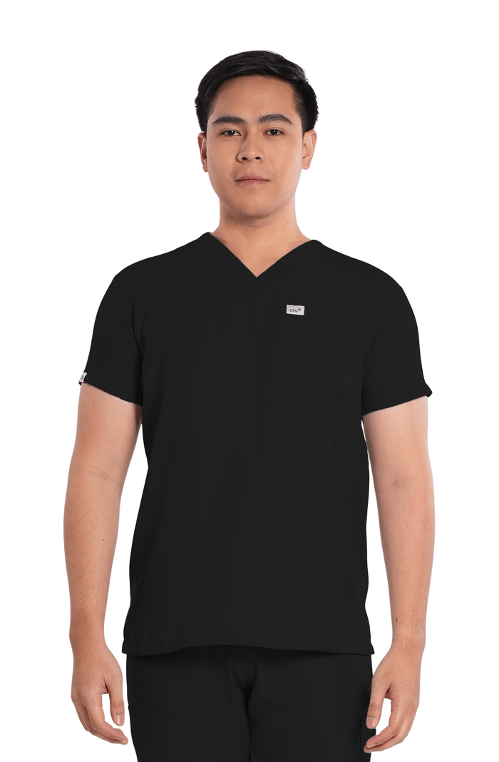 Twill Custom Fit V-Neck Men Scrub Top