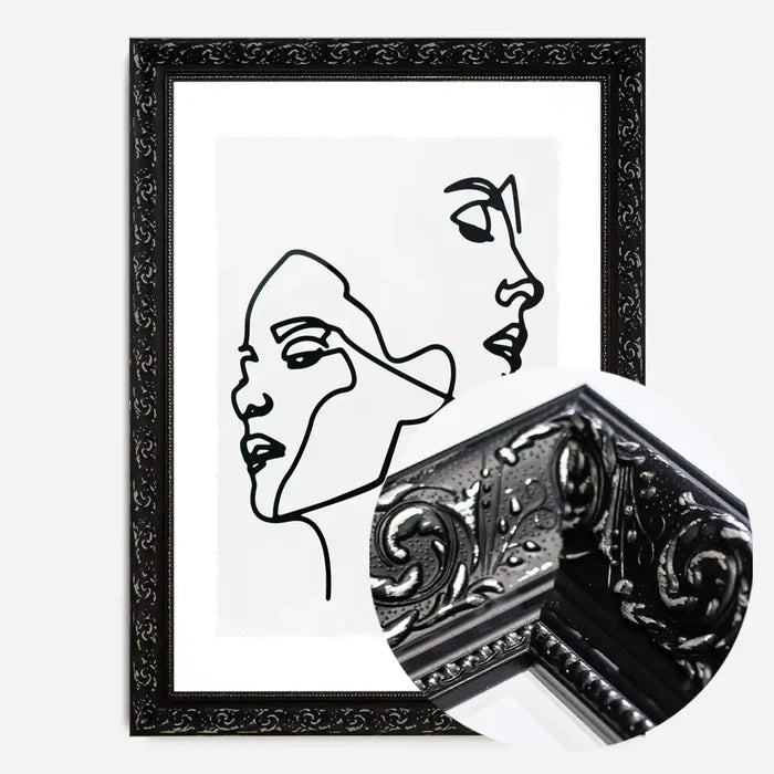 21x30cm | 8¼ x 11¾in / Black Ornate Frame