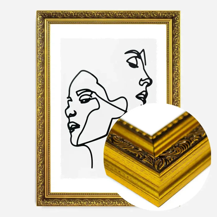 21x30cm | 8¼ x 11¾in / Gold Ornate Frame