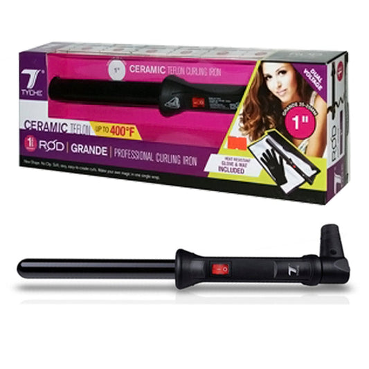 Tyche Ceramic Teflon Professional Curling Iron (Wand) - ikatehouse