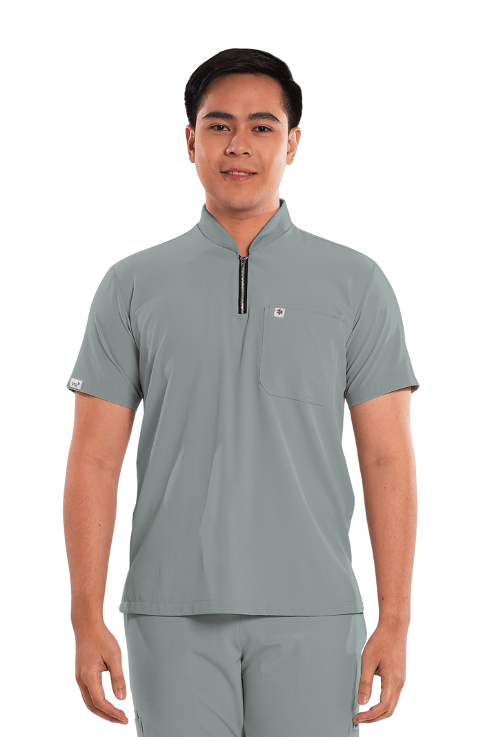 Ultraflex® Custom Fit Half Zipped Men Scrub Top