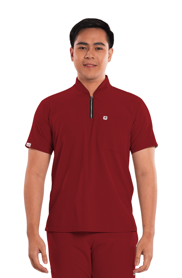 Ultraflex® Custom Fit Half Zipped Men Scrub Top